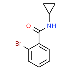 ChemSpider 2D Image | 2-Bromo-N-cyclopropylbenzamide | C10H10BrNO
