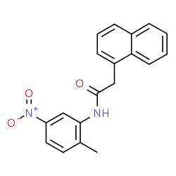 ChemSpider 2D Image | N-(2-Methyl-5-nitrophenyl)-2-(1-naphthyl)acetamide | C19H16N2O3