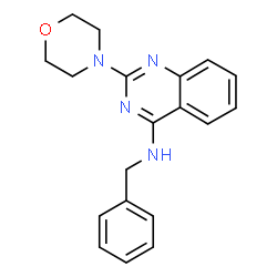 ChemSpider 2D Image | N-Benzyl-2-(4-morpholinyl)-4-quinazolinamine | C19H20N4O