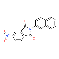 ChemSpider 2D Image | 2-Naphthalen-2-yl-5-nitro-isoindole-1,3-dione | C18H10N2O4