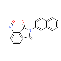ChemSpider 2D Image | 2-Naphthalen-2-yl-4-nitro-isoindole-1,3-dione | C18H10N2O4