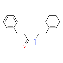 ChemSpider 2D Image | N-[2-(1-Cyclohexen-1-yl)ethyl]-3-phenylpropanamide | C17H23NO