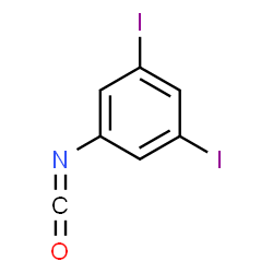 ChemSpider 2D Image | 1,3-Diiodo-5-isocyanatobenzene | C7H3I2NO