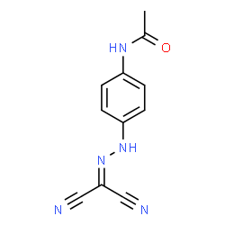 ChemSpider 2D Image | N-(4-((Dicyanomethylene)hydrazino)phenyl)acetamide | C11H9N5O