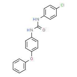 ChemSpider 2D Image | 1-(4-Chlorophenyl)-3-(4-phenoxyphenyl)urea | C19H15ClN2O2