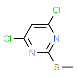 ChemSpider 2D Image | 4,6-Dichloro-2-methylthiopyrimidine | C5H4Cl2N2S