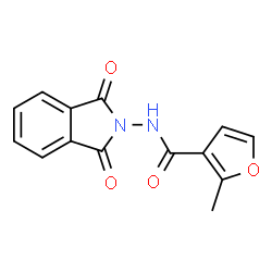 ChemSpider 2D Image | N-(1,3-Dioxo-1,3-dihydro-2H-isoindol-2-yl)-2-methyl-3-furamide | C14H10N2O4