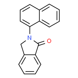 ChemSpider 2D Image | 2-(1-Naphthyl)-1-isoindolinone | C18H13NO