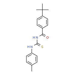 ChemSpider 2D Image | 3-(4-tert-butylbenzoyl)-1-(4-methylphenyl)thiourea | C19H22N2OS
