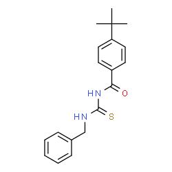 ChemSpider 2D Image | N-(Benzylcarbamothioyl)-4-(2-methyl-2-propanyl)benzamide | C19H22N2OS