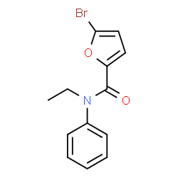 ChemSpider 2D Image | 5-Bromo-N-ethyl-N-phenyl-2-furamide | C13H12BrNO2