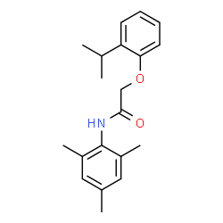 ChemSpider 2D Image | 2-(2-Isopropylphenoxy)-N-mesitylacetamide | C20H25NO2