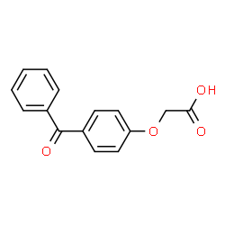 ChemSpider 2D Image | (4-Benzoylphenoxy)acetic acid | C15H12O4