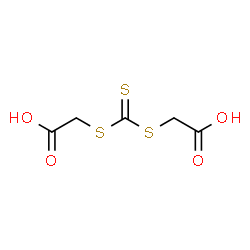 ChemSpider 2D Image | Bis(carboxymethyl)trithiocarbonate | C5H6O4S3