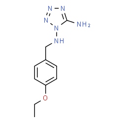 ChemSpider 2D Image | N~1~-(4-Ethoxybenzyl)-1H-tetrazole-1,5-diamine | C10H14N6O