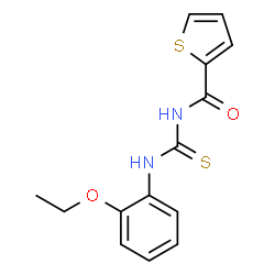 ChemSpider 2D Image | N-[(2-Ethoxyphenyl)carbamothioyl]-2-thiophenecarboxamide | C14H14N2O2S2
