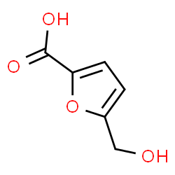 ChemSpider 2D Image | 5-(Hydroxymethyl)furoic acid | C6H6O4