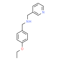 ChemSpider 2D Image | [(4-ETHOXYPHENYL)METHYL](PYRIDIN-3-YLMETHYL)AMINE | C15H18N2O