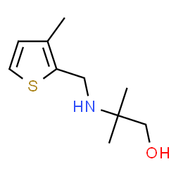 ChemSpider 2D Image | 2-Methyl-2-{[(3-methyl-2-thienyl)methyl]amino}-1-propanol | C10H17NOS