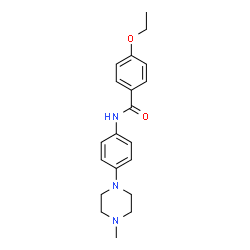 ChemSpider 2D Image | 4-Ethoxy-N-[4-(4-methyl-1-piperazinyl)phenyl]benzamide | C20H25N3O2