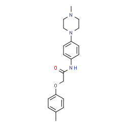 ChemSpider 2D Image | N-(4-(4-methylpiperazin-1-yl)phenyl)-2-(p-tolyloxy)acetamide | C20H25N3O2