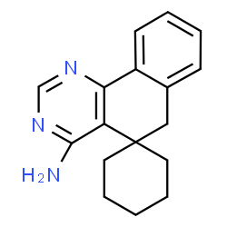 ChemSpider 2D Image | 6H-Spiro[benzo[h]quinazoline-5,1'-cyclohexan]-4-amine | C17H19N3
