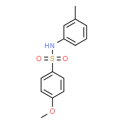 ChemSpider 2D Image | 4-Methoxy-N-m-tolyl-benzenesulfonamide | C14H15NO3S