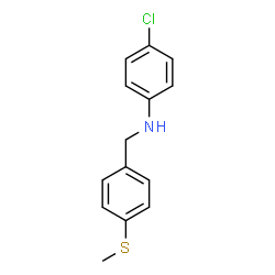 ChemSpider 2D Image | 4-Chloro-N-[4-(methylsulfanyl)benzyl]aniline | C14H14ClNS
