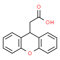 ChemSpider 2D Image | 9H-Xanthen-9-ylacetic acid | C15H12O3