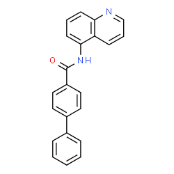 ChemSpider 2D Image | N-(5-Quinolinyl)-4-biphenylcarboxamide | C22H16N2O