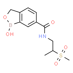ChemSpider 2D Image | 1-Hydroxy-N-[2-(methylsulfonyl)propyl]-1,3-dihydro-2,1-benzoxaborole-6-carboxamide | C12H16BNO5S
