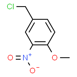 ChemSpider 2D Image | 4-(Chloromethyl)-1-methoxy-2-nitrobenzene | C8H8ClNO3