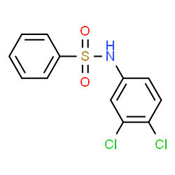 ChemSpider 2D Image | N-(3,4-Dichlorophenyl)benzenesulfonamide | C12H9Cl2NO2S