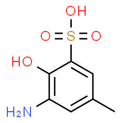 ChemSpider 2D Image | 3-Amino-2-hydroxy-5-methylbenzenesulfonic acid | C7H9NO4S
