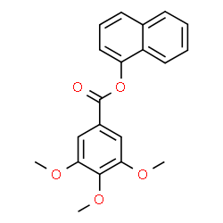 ChemSpider 2D Image | 1-Naphthyl 3,4,5-trimethoxybenzoate | C20H18O5