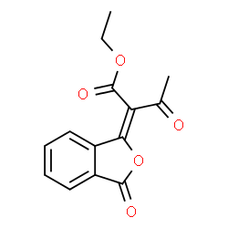 ChemSpider 2D Image | Ethyl (2E)-3-oxo-2-(3-oxo-2-benzofuran-1(3H)-ylidene)butanoate | C14H12O5