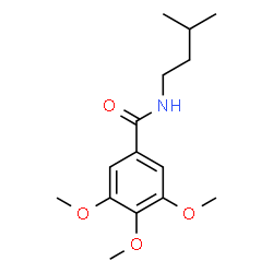 ChemSpider 2D Image | 3,4,5-Trimethoxy-N-(3-methylbutyl)benzamide | C15H23NO4