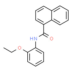 ChemSpider 2D Image | N-(2-Ethoxyphenyl)-1-naphthamide | C19H17NO2