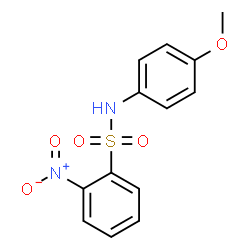 ChemSpider 2D Image | N-(4-Methoxyphenyl)-2-nitrobenzenesulfonamide | C13H12N2O5S