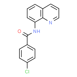 ChemSpider 2D Image | 4-Chloro-N-(8-quinolinyl)benzamide | C16H11ClN2O