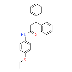 ChemSpider 2D Image | N-(4-Ethoxyphenyl)-3,3-diphenylpropanamide | C23H23NO2