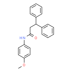 ChemSpider 2D Image | N-(4-Methoxyphenyl)-3,3-diphenylpropanamide | C22H21NO2