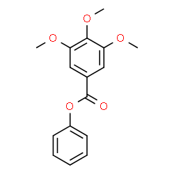 ChemSpider 2D Image | Phenyl 3,4,5-trimethoxybenzoate | C16H16O5