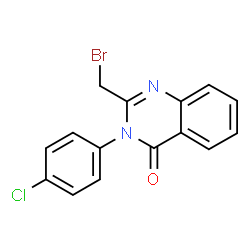 ChemSpider 2D Image | 2-Bromomethyl-3-(4-chloro-phenyl)-3H-quinazolin-4-one | C15H10BrClN2O