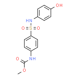 ChemSpider 2D Image | Methyl {4-[(4-hydroxyphenyl)sulfamoyl]phenyl}carbamate | C14H14N2O5S