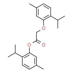 ChemSpider 2D Image | 2-Isopropyl-5-methylphenyl (2-isopropyl-5-methylphenoxy)acetate | C22H28O3