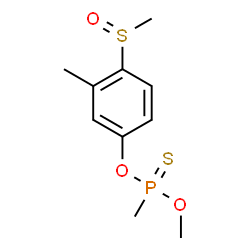 ChemSpider 2D Image | O-Methyl O-[3-methyl-4-(methylsulfinyl)phenyl] methylphosphonothioate | C10H15O3PS2
