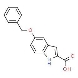 ChemSpider 2D Image | 5-Benzyloxyindole-2-carboxylic acid | C16H13NO3