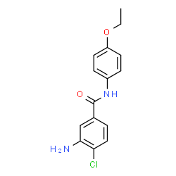 ChemSpider 2D Image | 3-Amino-4-chloro-N-(4-ethoxyphenyl)benzamide | C15H15ClN2O2