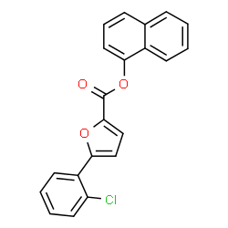 ChemSpider 2D Image | 1-Naphthyl 5-(2-chlorophenyl)-2-furoate | C21H13ClO3